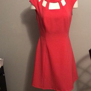 coral dress Vince Camuto